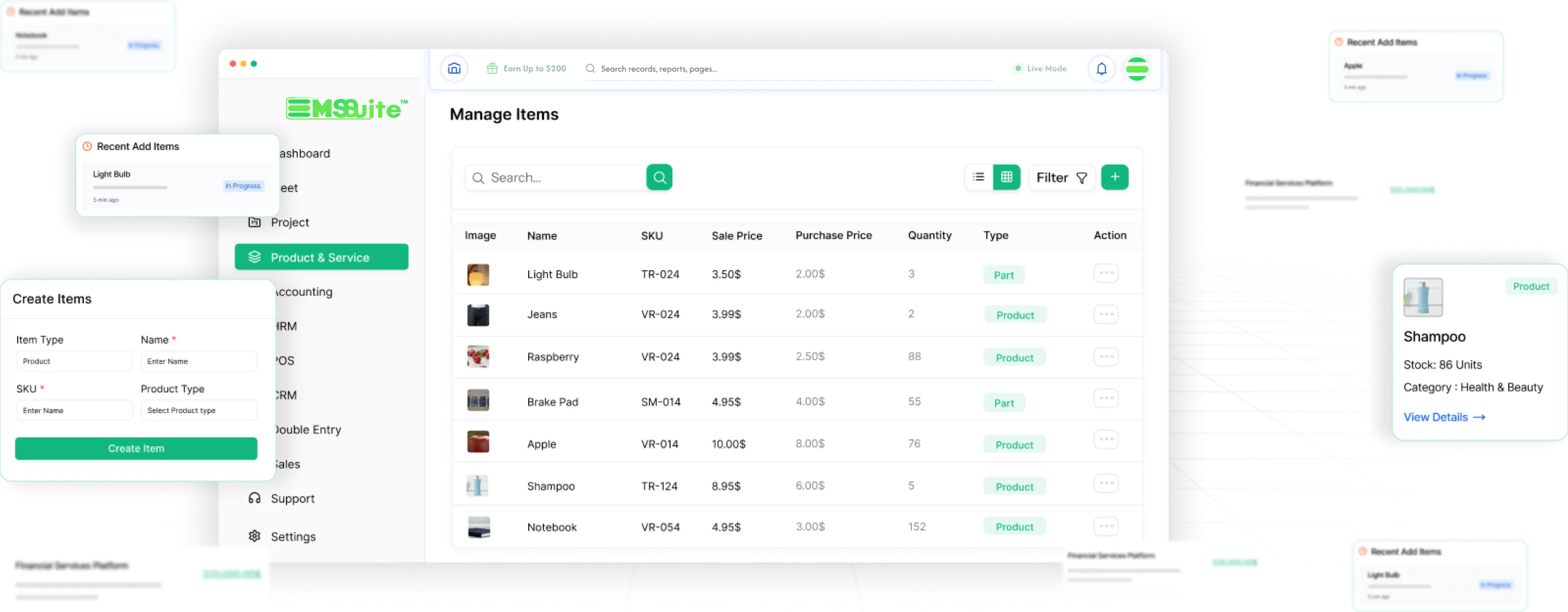 Product & Service Module